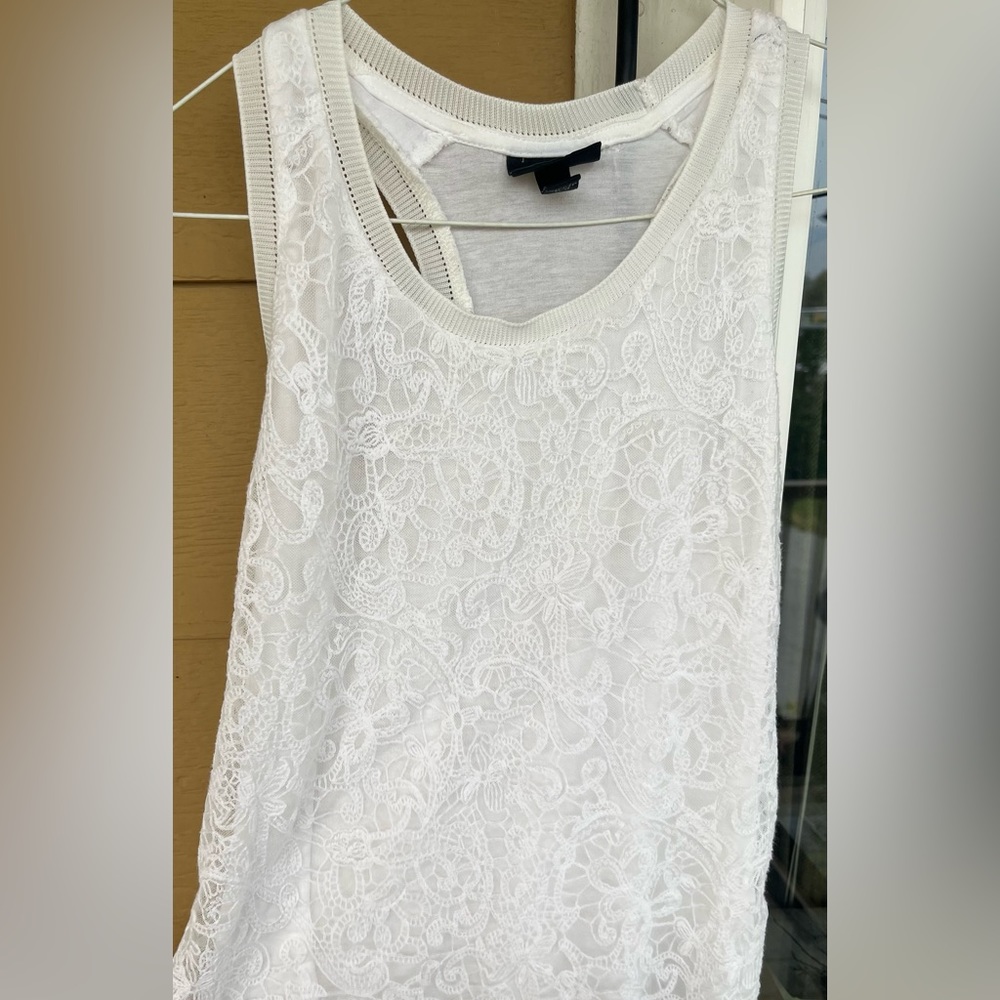 White Lace Tank